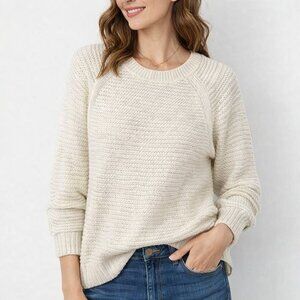 Banana Republic Women's Wool Blend Cream Sweater M